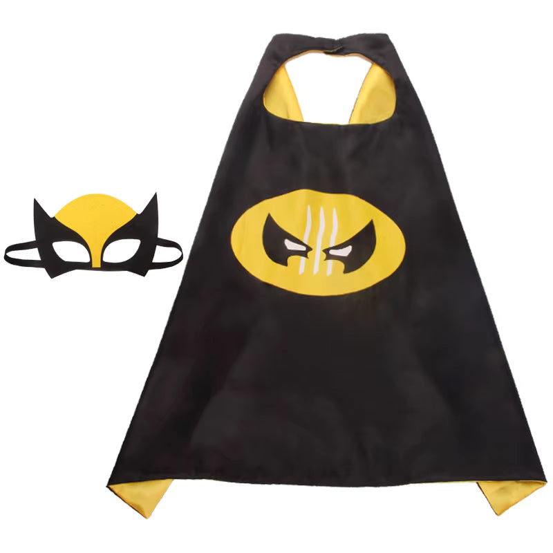 Superhjälte-kappa och mask-set för barn – Anpassad cosplaykostym Superhjälte-kappa och mask-set för barn – Anpassad cosplaykostym